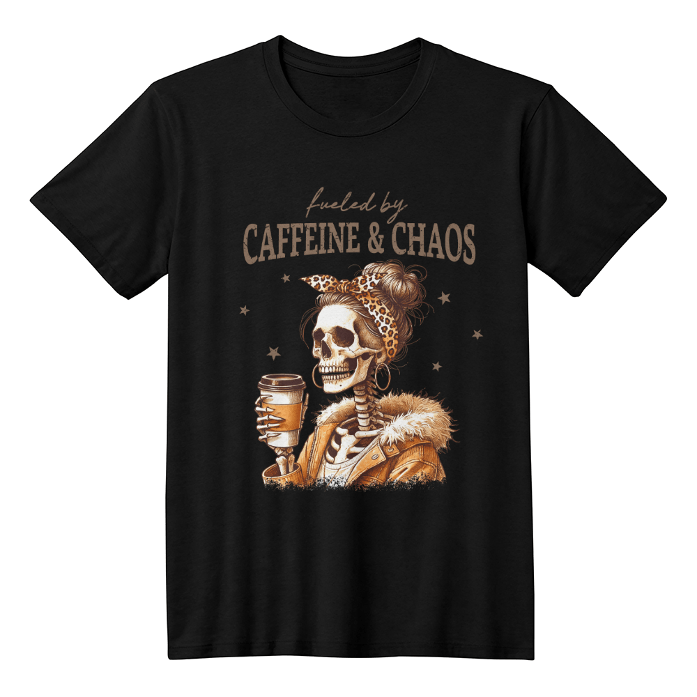 Caffeine And Chaos Long Sleeve Shirt - momsparkle