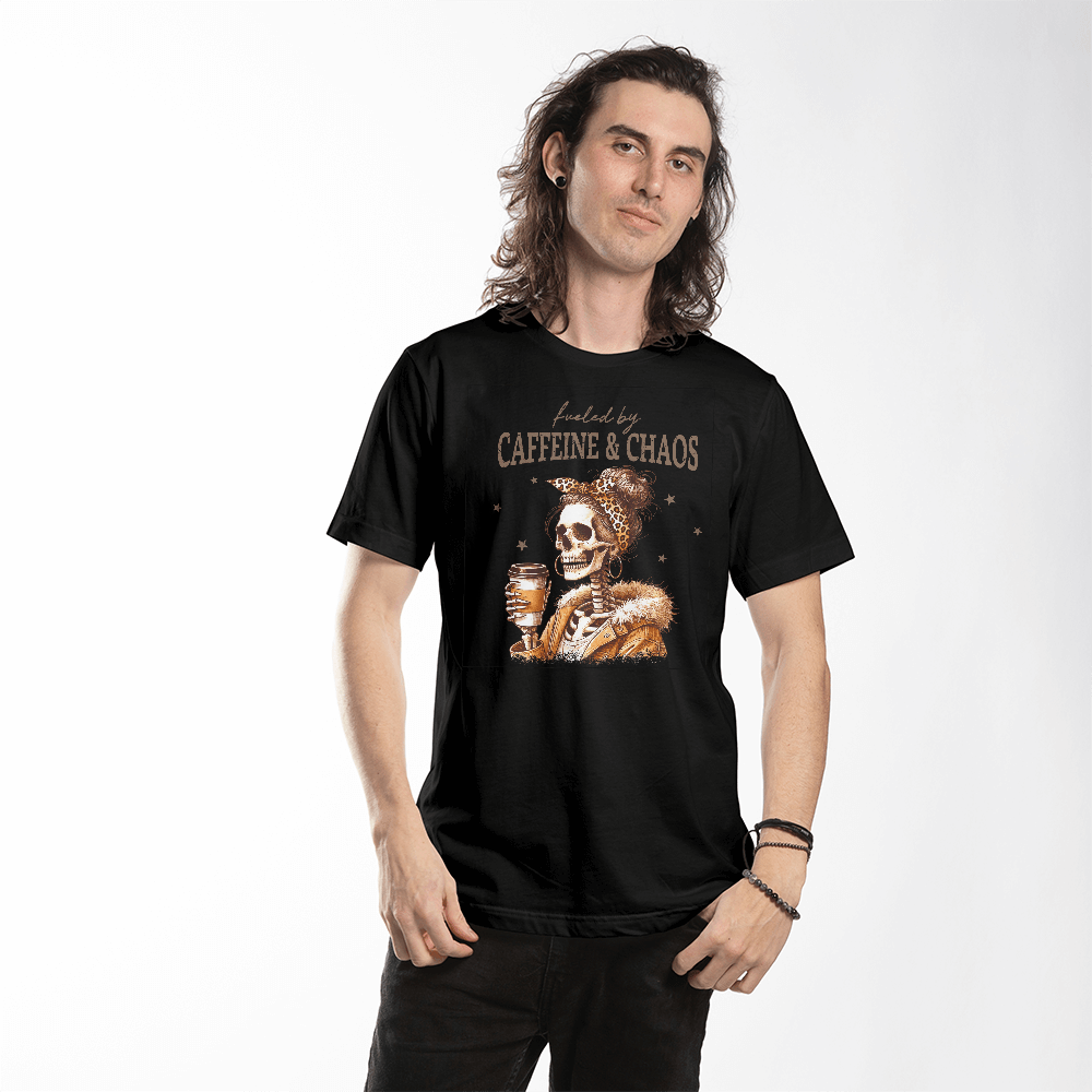 Caffeine And Chaos Long Sleeve Shirt - momsparkle