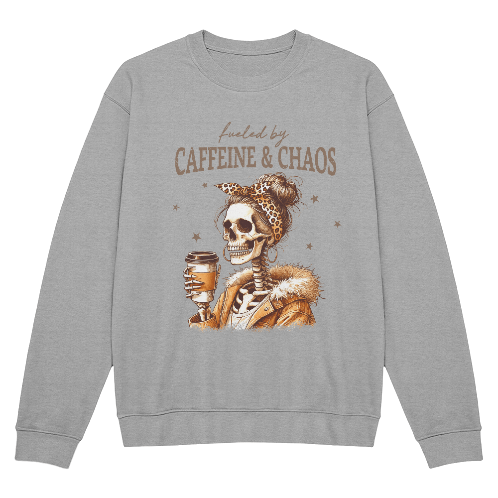 Caffeine And Chaos Long Sleeve Shirt - momsparkle