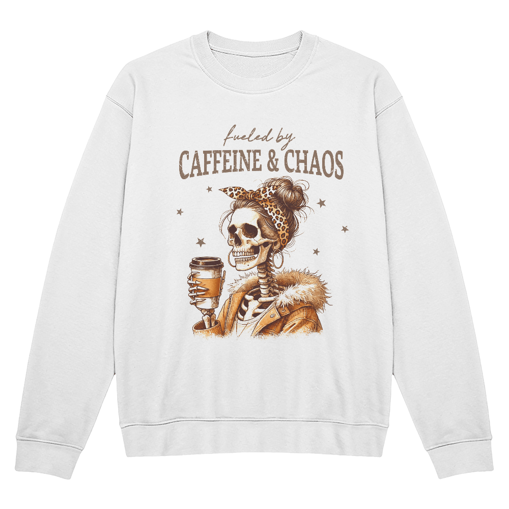 Caffeine And Chaos Long Sleeve Shirt - momsparkle