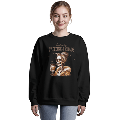 Caffeine And Chaos Long Sleeve Shirt - momsparkle